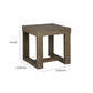 Trestle Base End Table Taupe Brown By Casagear Home BM210783