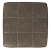 39’’ Square Stitched Oversized Ottoman Brown By Casagear Home BM210835