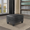 33’ Upholstered Dual Layer Ottoman with Stitching Gray By Casagear Home BM210844