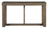 64’’ Sofa Table with Sled Base Light Brown By Casagear Home BM210853