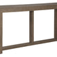 64’’ Sofa Table with Sled Base Light Brown By Casagear Home BM210853