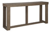 64’’ Sofa Table with Sled Base Light Brown By Casagear Home BM210853