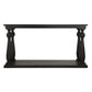 60 Wire Brush Sofa Table with Turned Legs Antique Black By Casagear Home BM210921