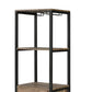 69’ 3 Shelf Wood And Metal Wine Rack Brown And Black By Casagear Home BM211138