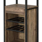 69’ 3 Shelf Wood And Metal Wine Rack Brown And Black By Casagear Home BM211138