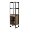 69’ 3 Shelf Wood And Metal Wine Rack Brown And Black By Casagear Home BM211138