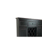 Transitional Wooden Sideboard with Built In Wine Rack Black By Casagear Home BM213460