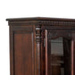 Traditional Wood and Glass Accent Cabinet with Carved Details Brown By Casagear Home BM213463