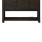 Transitional Style Server with 3 Doors and Open Bottom Shelf Brown By Casagear Home BM215021