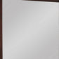 Square Molded Wooden Frame Dresser Mirror Cherry Brown and Silver By Casagear Home BM215171