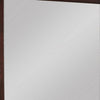 Square Molded Wooden Frame Dresser Mirror Cherry Brown and Silver By Casagear Home BM215171