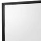 45’’ X 35’’ Wood Frame Dresser Top Mirror Black By Casagear Home BM215210