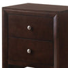 2 Drawer Nightstand with Sled Base Cherry Brown By Casagear Home BM215227