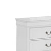 Transitional Style 6 Drawer Dresser with Metal Pulls White By Casagear Home BM215248