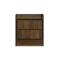 False Drawer Front Nightstand with Woodgrain Details Brown By Casagear Home BM215310