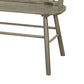 48’ Spindle Back Bench with Splayed Legs Gray By Casagear Home BM215323