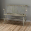 48" Spindle Back Bench with Splayed Legs, Gray By Casagear Home