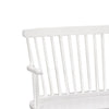 48’ Spindle Back Bench with Splayed Legs White By Casagear Home BM215324