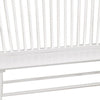 48’ Spindle Back Bench with Splayed Legs White By Casagear Home BM215324