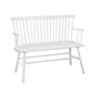 48’ Spindle Back Bench with Splayed Legs White By Casagear Home BM215324