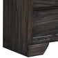 Wooden Dresser with Grain Texture and 7 Spacious Drawers Gray By Casagear Home BM215395