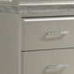 Wooden Dresser with Eight Spacious Drawers and One Door Shelf Silver By Casagear Home BM215408