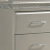 Wooden Dresser with Eight Spacious Drawers and One Door Shelf Silver By Casagear Home BM215408