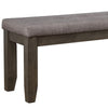 48 Upholstered Dual Tone Bench Brown and Gray By Casagear Home BM215444