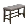 48’ Upholstered Counter Height Bench Gray By Casagear Home BM215451