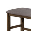 40’ Upholstered Counter Height Bench Brown and Gray By Casagear Home BM215456