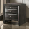 2 Drawer Nightstand with Pull Out Tray, Brown By Casagear Home