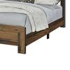 Plank Style Twin Bed with Rustic Details Dark Brown by Casagear Home BM215790