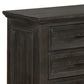 3 Drawer Nightstand with Hewn Saw Texture Gray by Casagear Home BM215853