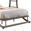 Metal Full Over Full Bunk Bed with Arched Framework and Ladders Gray By Casagear Home BM215938