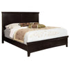 Transitional Style Wooden California King Bed with Tapered Legs, Brown By Casagear Home