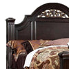 Transitional Style Eastern King Wooden Bed with Bun Feet Brown By Casagear Home BM216245