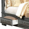 Transitional California King Wooden Bed with Multiple Bottom Drawers Gray By Casagear Home BM216315