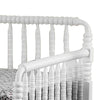 Wooden Twin Size Bed with Bobbin Motif Spindles White By Casagear Home BM216375