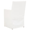 Wooden Frame Arm Chair with Removable Slipcover White By Casagear Home BM217354