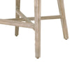 39’’ Rope Woven Barstool With Flared Legs Gray By Casagear Home BM217398