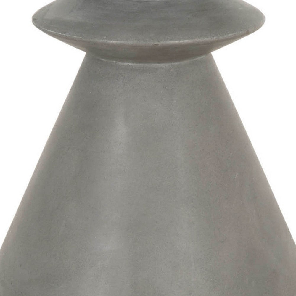 17’ Pawn Shape Concrete Top Accent Table Gray By Casagear Home BM217406