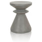 17’ Pawn Shape Concrete Top Accent Table Gray By Casagear Home BM217406