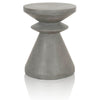 17’ Pawn Shape Concrete Top Accent Table Gray By Casagear Home BM217406