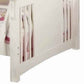 Mission Style Extra Large Twin over Queen Size Bed with Ladder White By Casagear Home BM217530