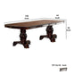 Traditional Style Wooden Dining Table with Extension Leaf Brown By Casagear Home BM217785