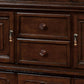 Wooden Buffet and Hutch Set with Display and Storage Brown By Casagear Home BM217790