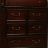 Fay Traditional 7 Drawer Wooden Chest with Molded and Carving Details Brown By Casagear Home BM218218