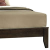 Paneled Eastern King Low Profile Bed with Chamfered Legs Brown By Casagear Home BM218431