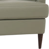 Leatherette Chair with Flared Armrests and Stitched Details Sage Green By Casagear Home BM218522