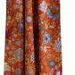 4 Piece Polyester Window Panel Set with Floral Print Multicolor By Casagear Home BM218718